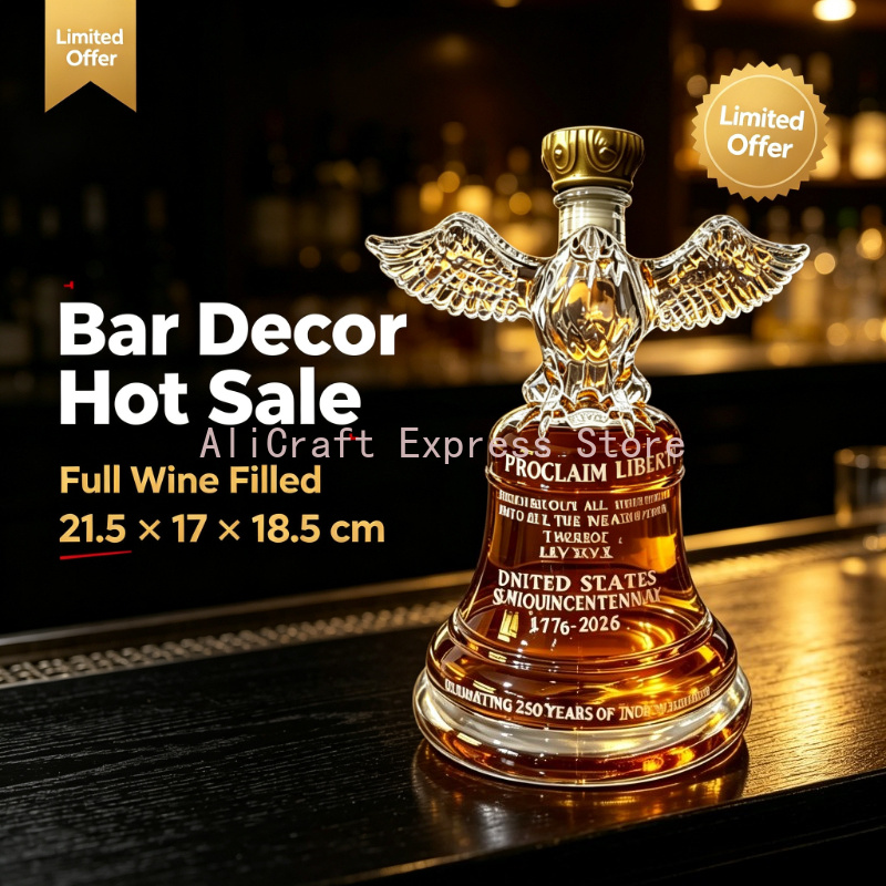 250th Independence Eagle Bell  - Vintage Collectible Liquor Bottles ulasan dan harga