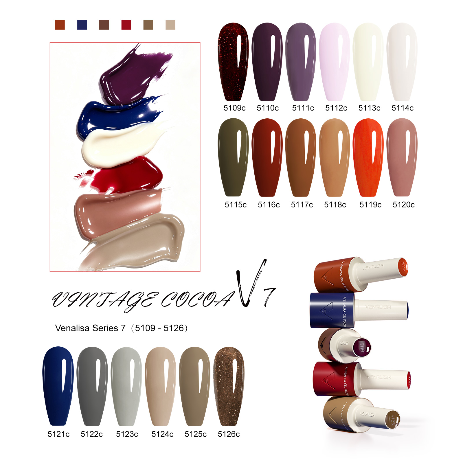 VENALISA V7 Gel Nail Polish 18 - Vintage Collectible Bottles ulasan dan harga
