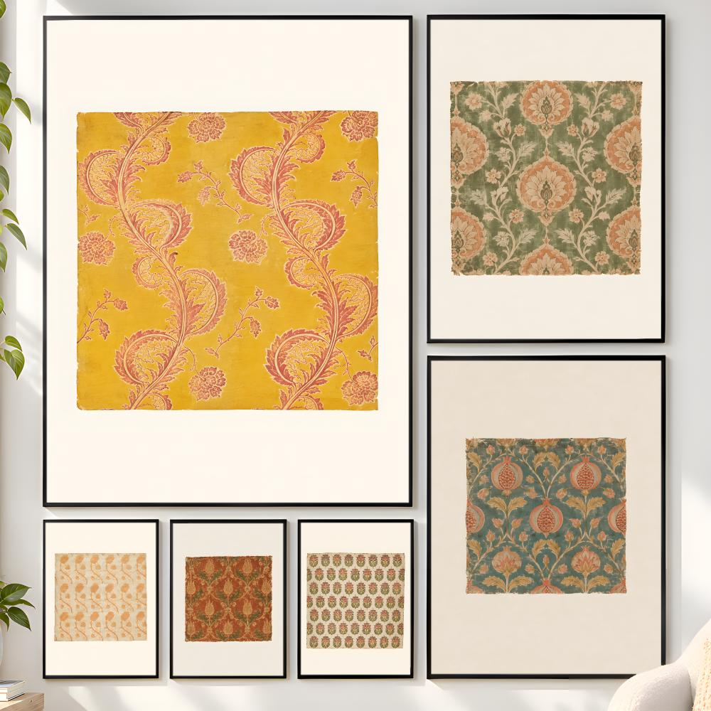 Vintage Botanical Floral Texti - Vintage Collectible Posters ulasan dan harga