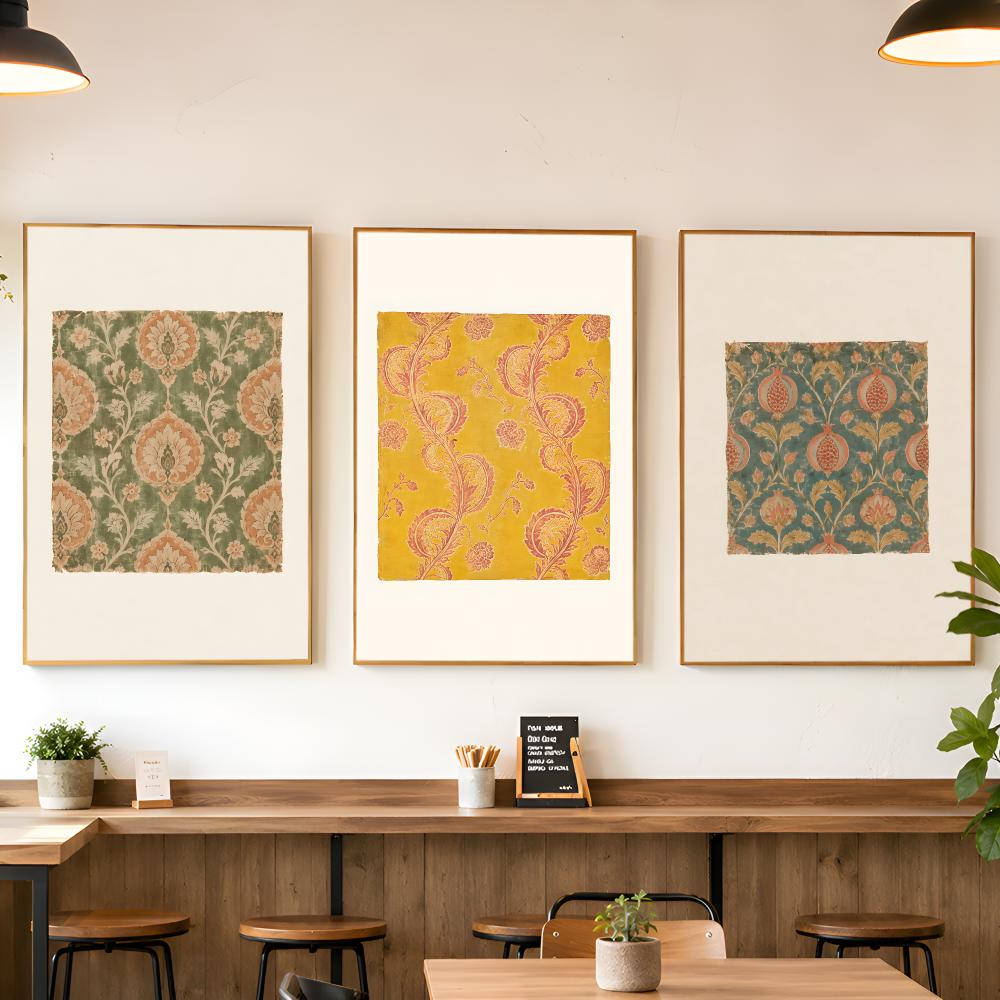 Vintage Botanical Floral Texti - Vintage Collectible Posters ulasan dan harga