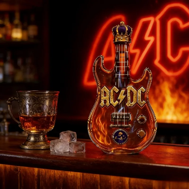 Retro Electric Guitar Shaped W - Vintage Collectible Liquor Bottles ulasan dan harga
