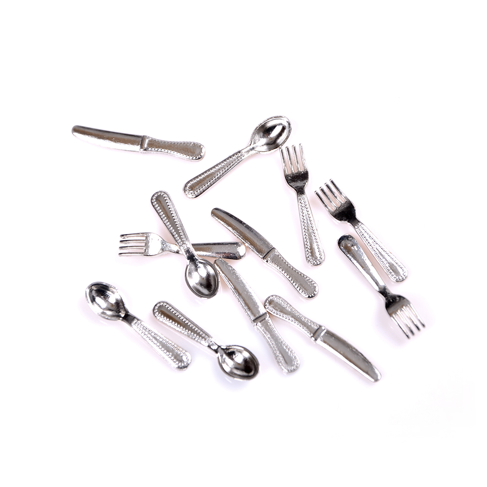 12Pcs 1:12 Mini Vintage Dollho - Vintage Collectible Spoons ulasan dan harga