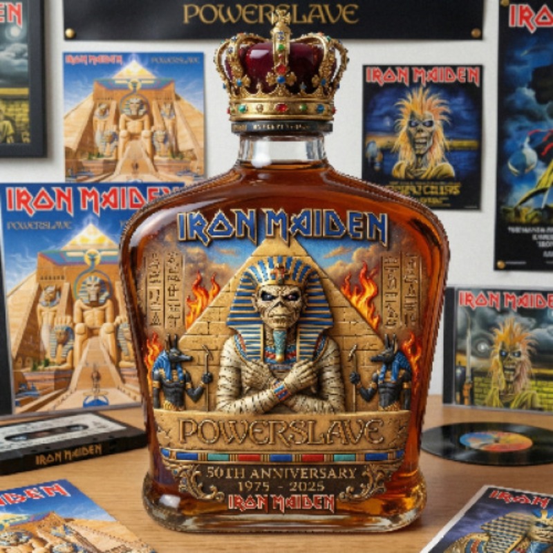 Vintage Rock Themed Mummy Scul - Vintage Collectible Bottles ulasan dan harga