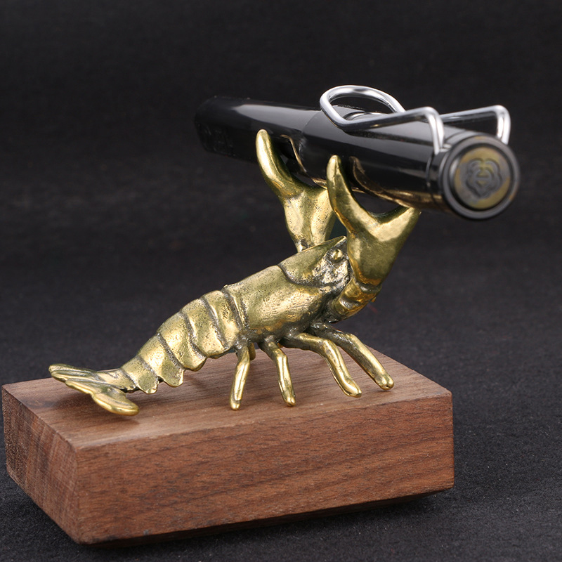 【F】Solid Brass Crayfish Orname - Vintage Collectible Pens ulasan dan harga